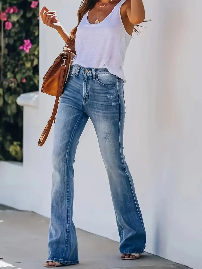 Ava – stylische bootcut-jeans für den frühling