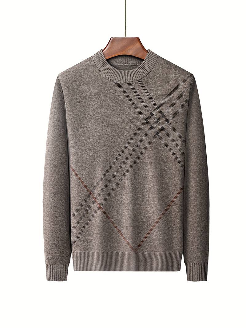 Soren – lässiger warmer pullover mit rundhalsausschnitt