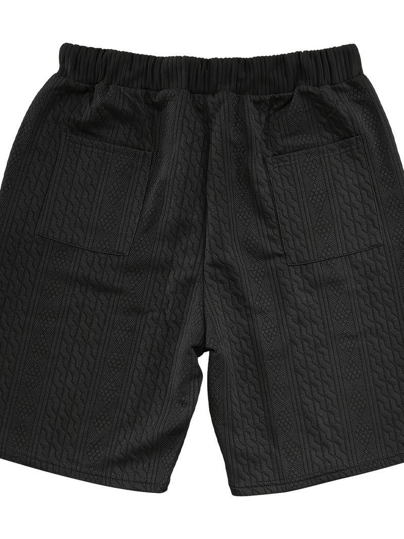 Andrew – set aus bequem sitzendem strickoberteil mit v-ausschnitt und passenden shorts