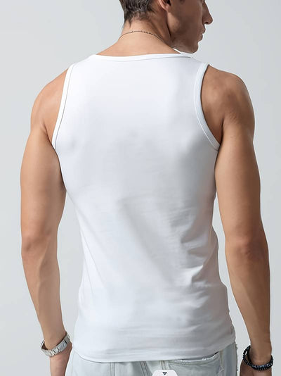 Charles – solides tanktop mit rundhalsausschnitt