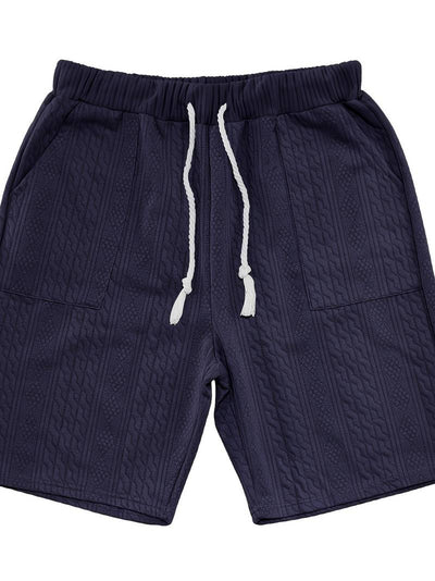 Andrew – set aus bequem sitzendem strickoberteil mit v-ausschnitt und passenden shorts