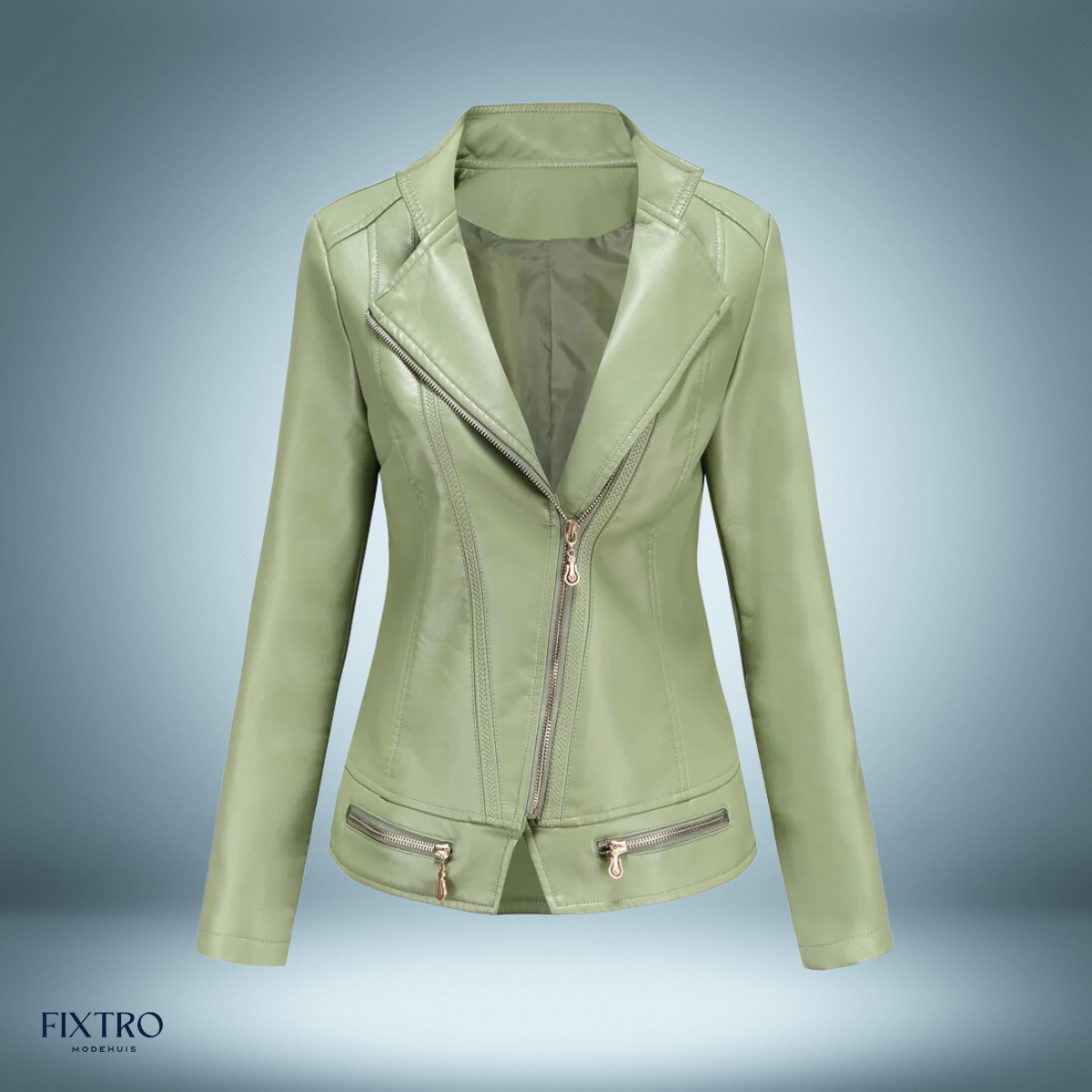 Elegante lederjacke