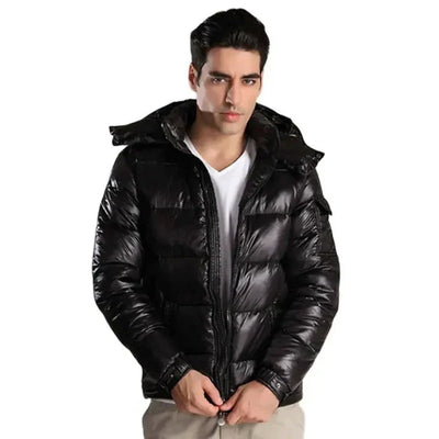 Matthew - glänzende pufferjacke für herren