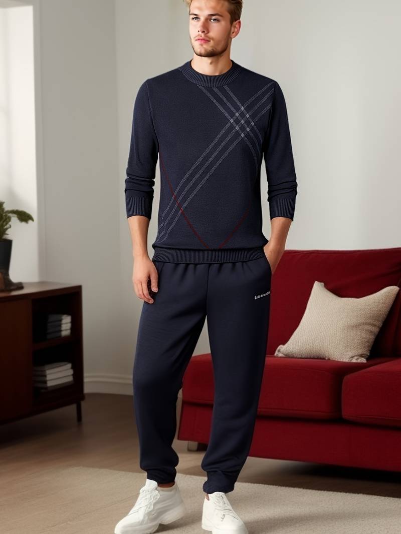 Soren – lässiger warmer pullover mit rundhalsausschnitt