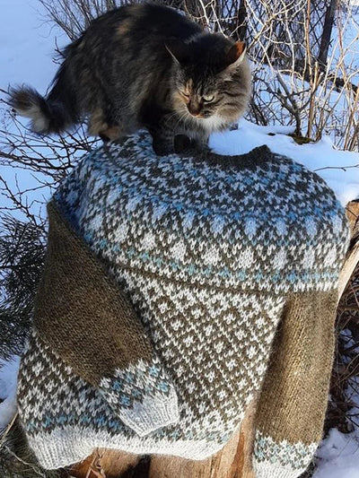 Aaron – vintage-pullover mit rundhalsausschnitt und nieten für herren