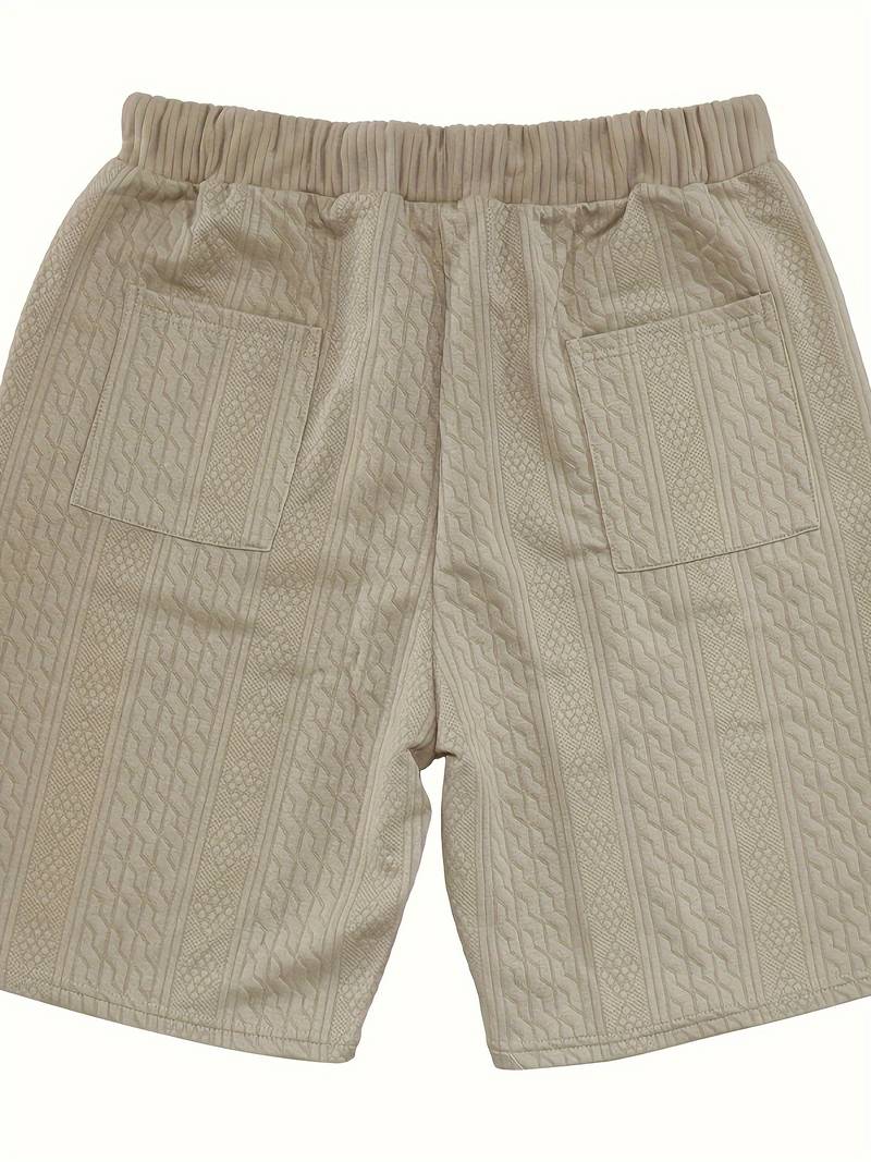 Andrew – set aus bequem sitzendem strickoberteil mit v-ausschnitt und passenden shorts