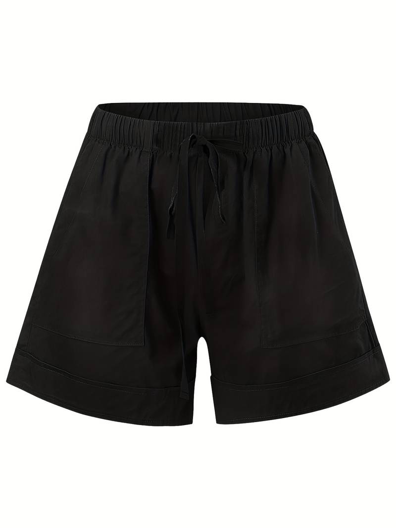 Emily – shorts mit elastischem bund und kordelzug für frühling/sommer