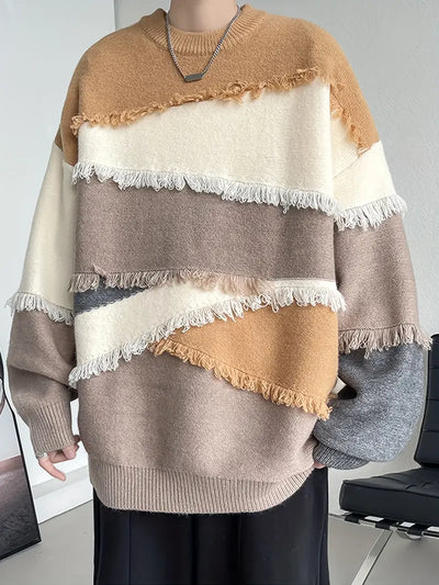 Tyler – für mich ein stylischer streifen-quastenpullover