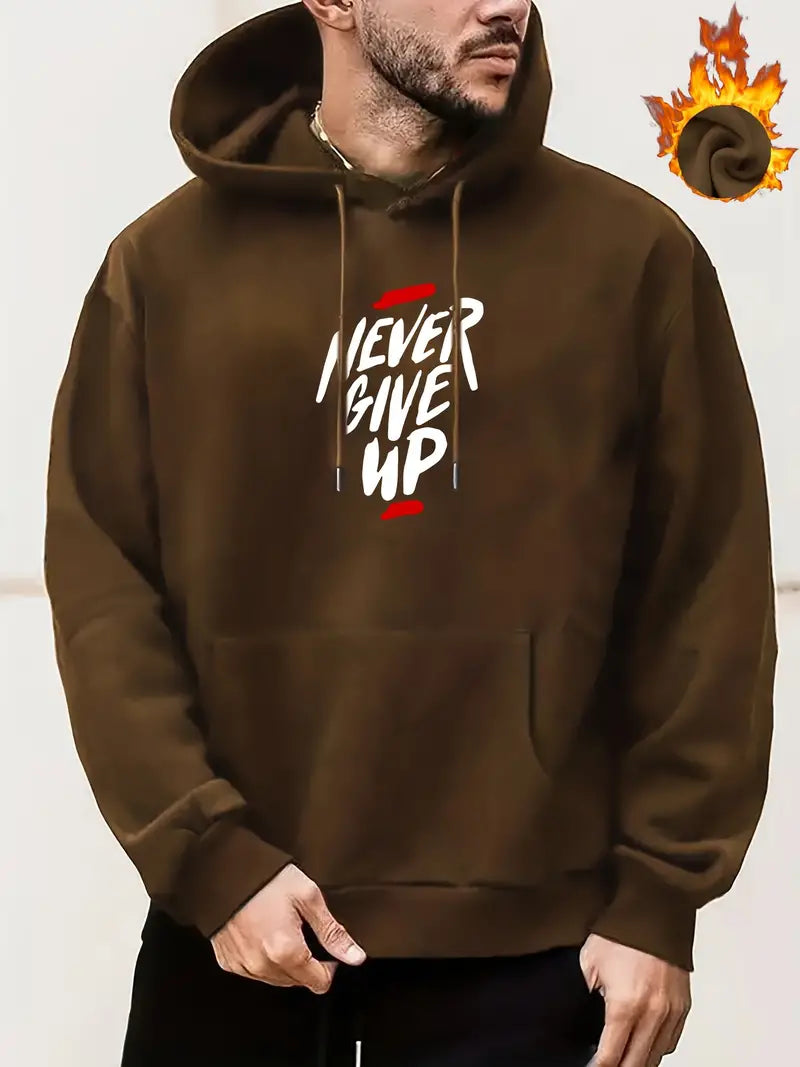 Kenneth – never give up kapuzenpullover für männer