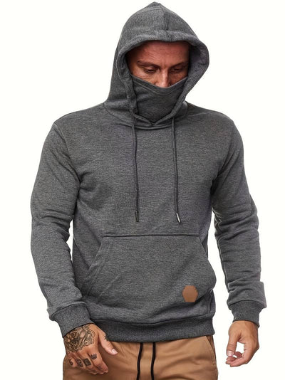 Brandon – trendiger kapuzenpullover mit maske für männer