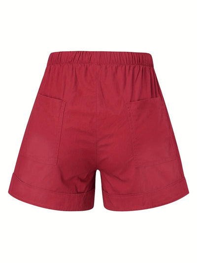 Emily – shorts mit elastischem bund und kordelzug für frühling/sommer