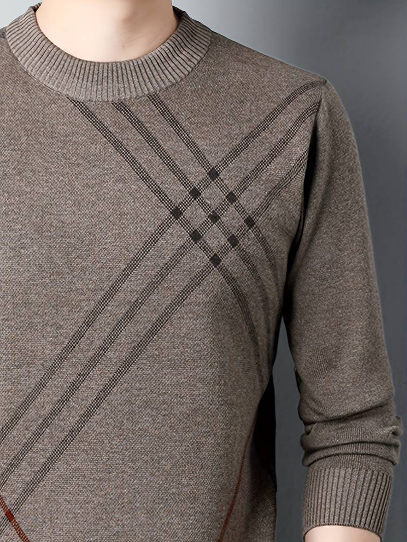 Soren – lässiger warmer pullover mit rundhalsausschnitt