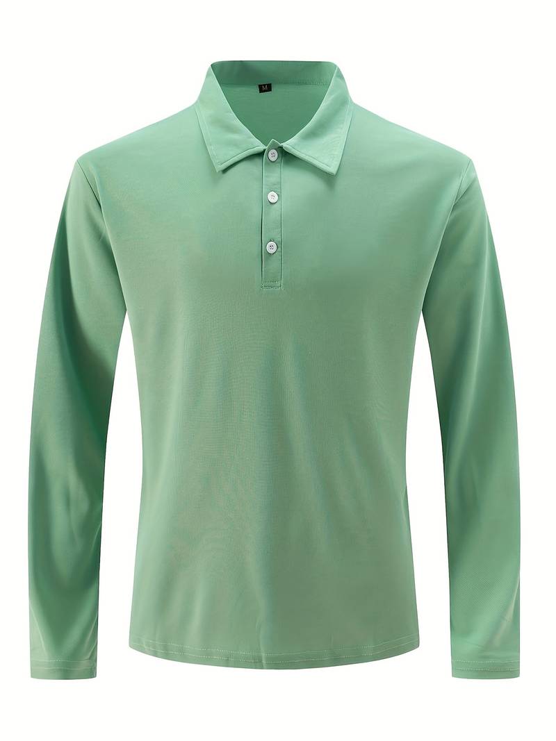 Joshua – bequemes stretch-langarm-golfshirt