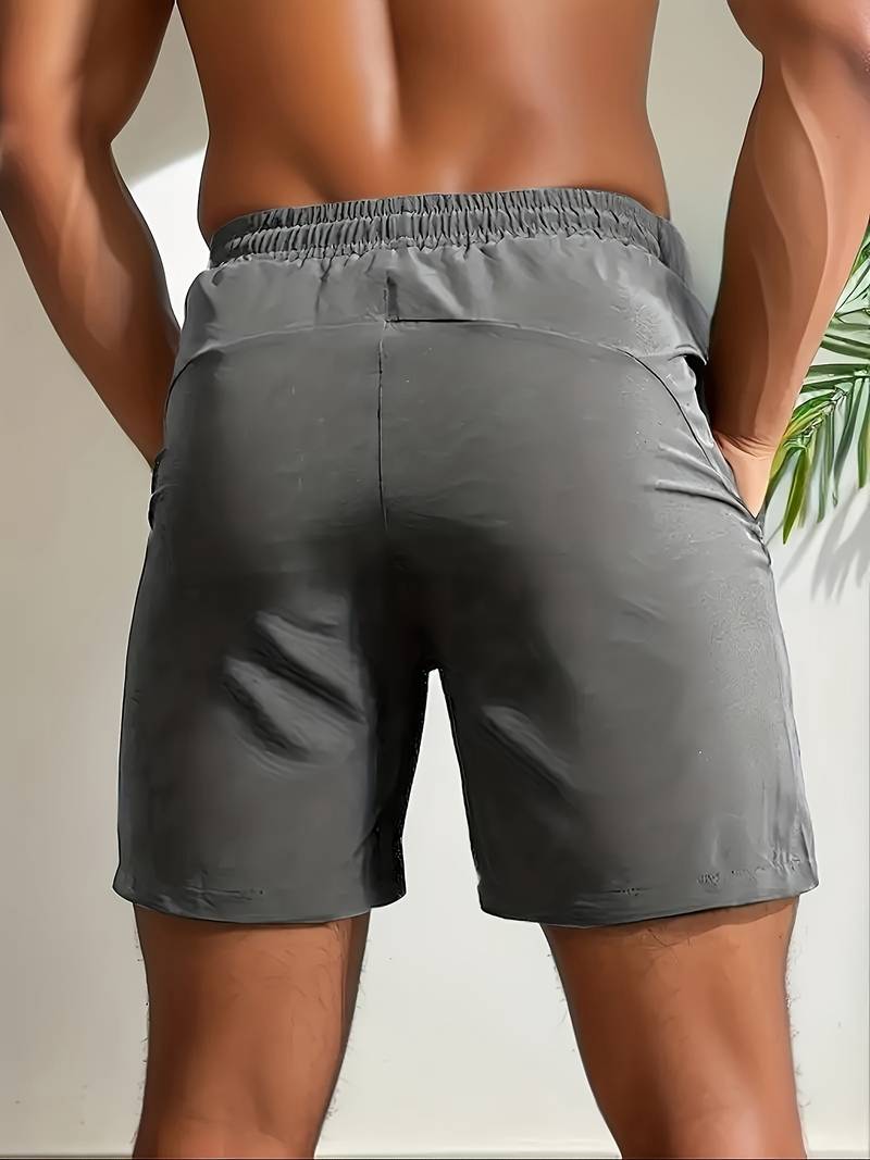 Andrew – sportshorts mit kordelzug und reißverschlusstaschen