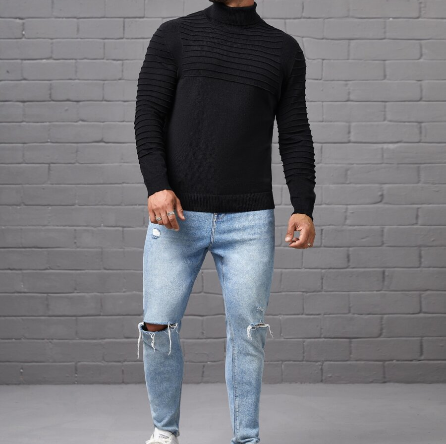 CALVIN - Stylischer Baumwoll-Pullover für Herren (italienisches Design)