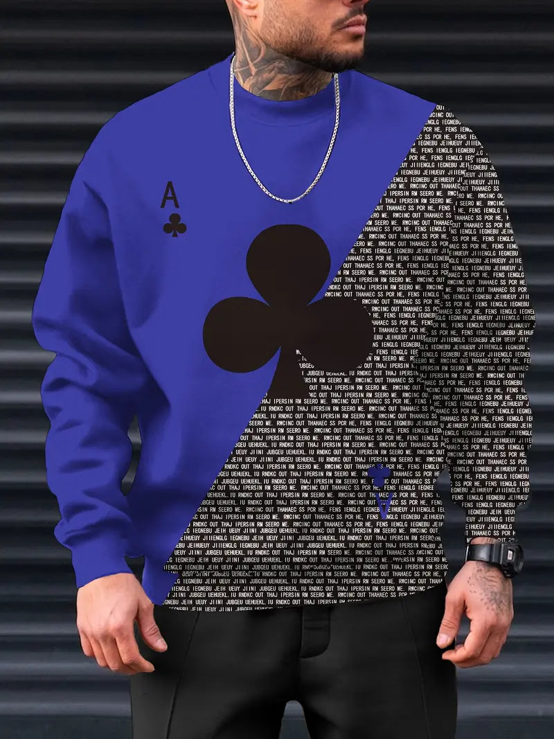 Michael – poker-club-langarmpullover