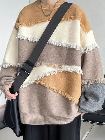 Tyler – für mich ein stylischer streifen-quastenpullover