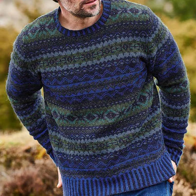 Finley – vintage-pullover mit rundhalsausschnitt