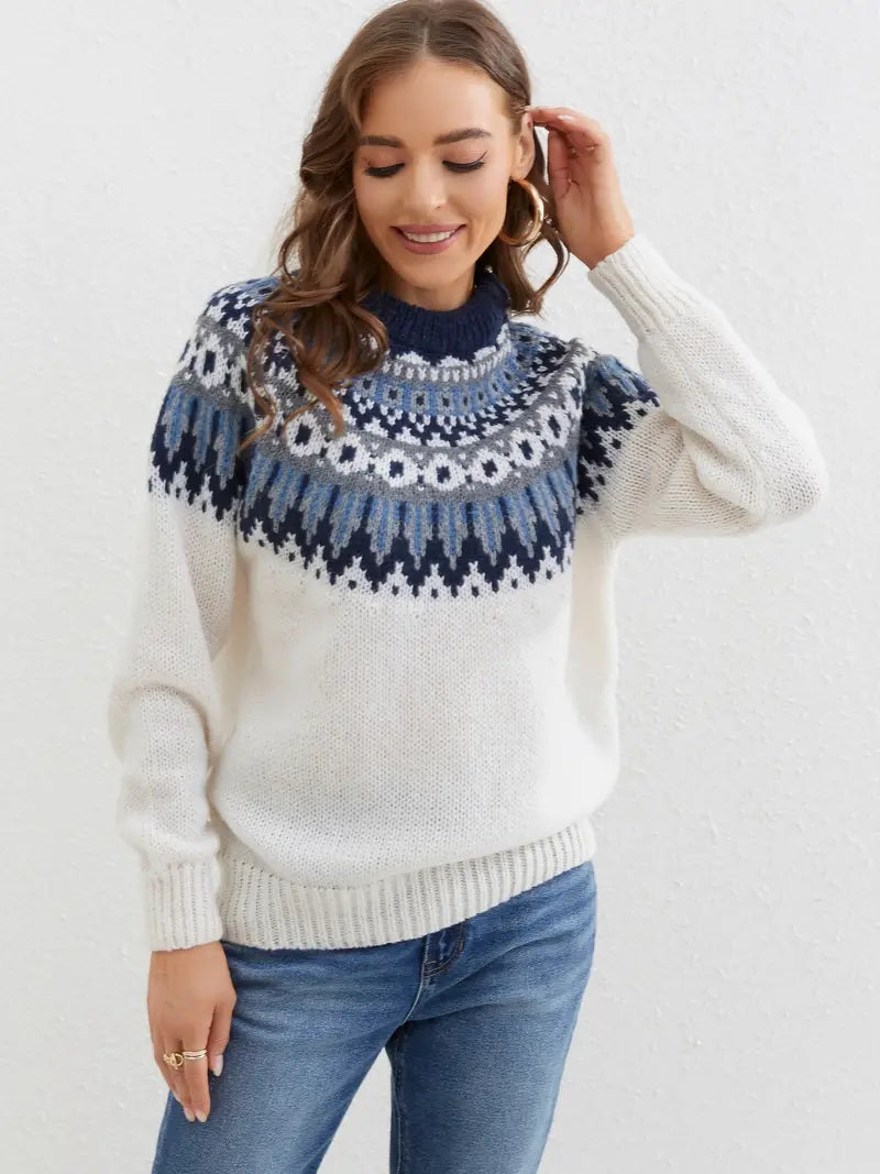 Böhmischer Strickpullover für Damen