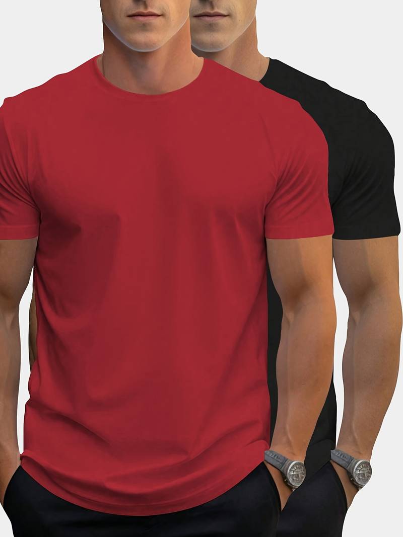 Jeremy – 2-teiliges, lässiges kurzarm-t-shirt für herren