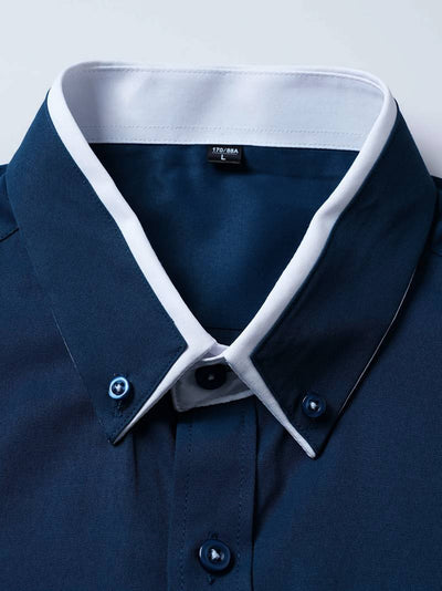 Kevin – klassisches button-up-hemd für herren