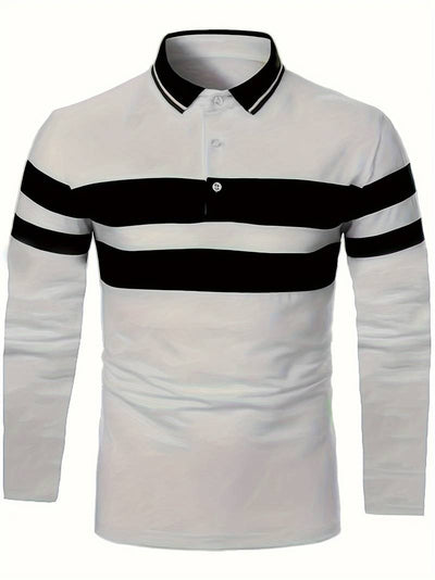 Christopher – lässiges colorblock-langarmshirt