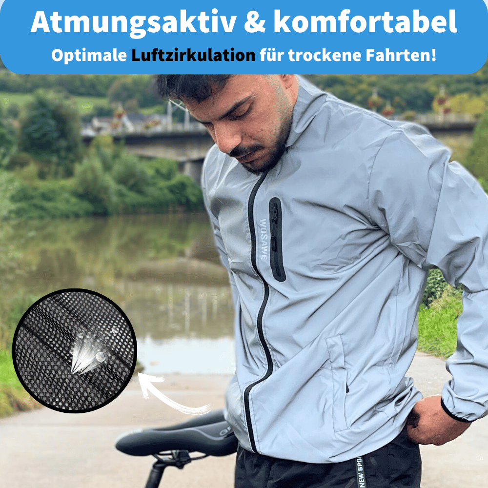 Haris – reflektierende & wetterfeste herren-radjacke