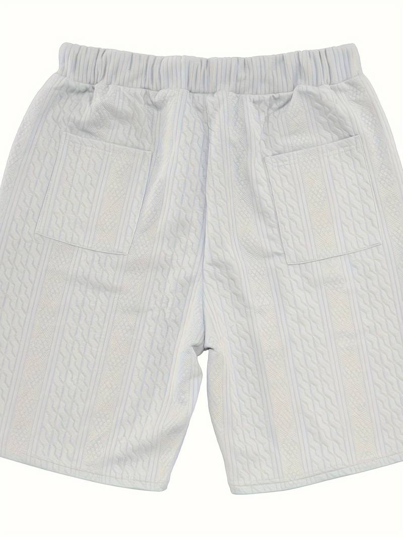 Andrew – set aus bequem sitzendem strickoberteil mit v-ausschnitt und passenden shorts