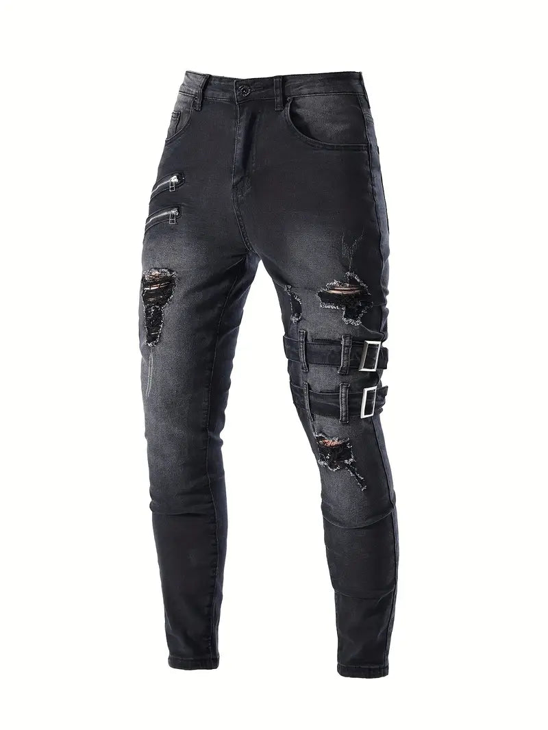 Mason – lässige bikerjeans für herren