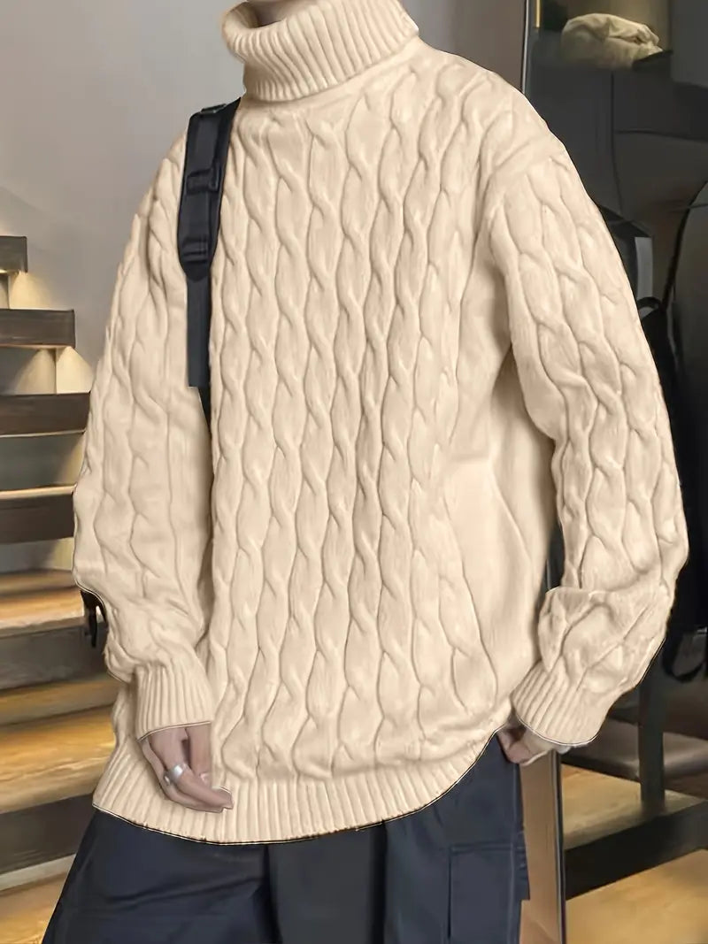 Dorian – lässiger langarmpullover mit rundhalsausschnitt