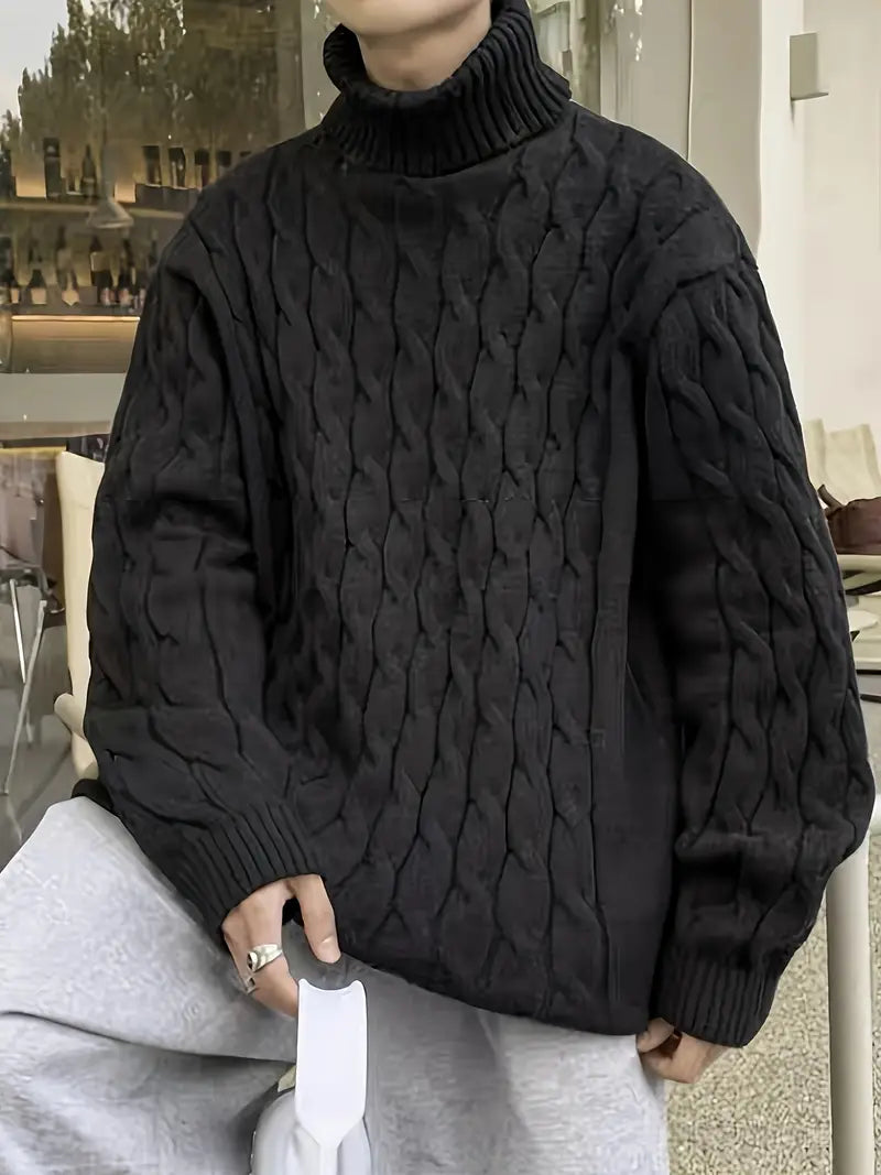 Dorian – lässiger langarmpullover mit rundhalsausschnitt