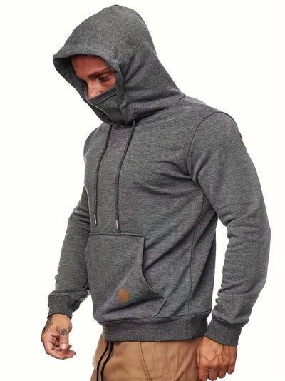 Brandon – trendiger kapuzenpullover mit maske für männer