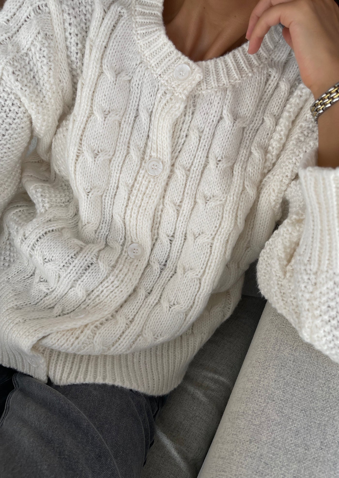 gedrehter Cardigan