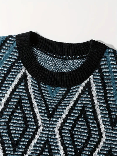 Andrew – lässiger geometrischer Pullover für herren