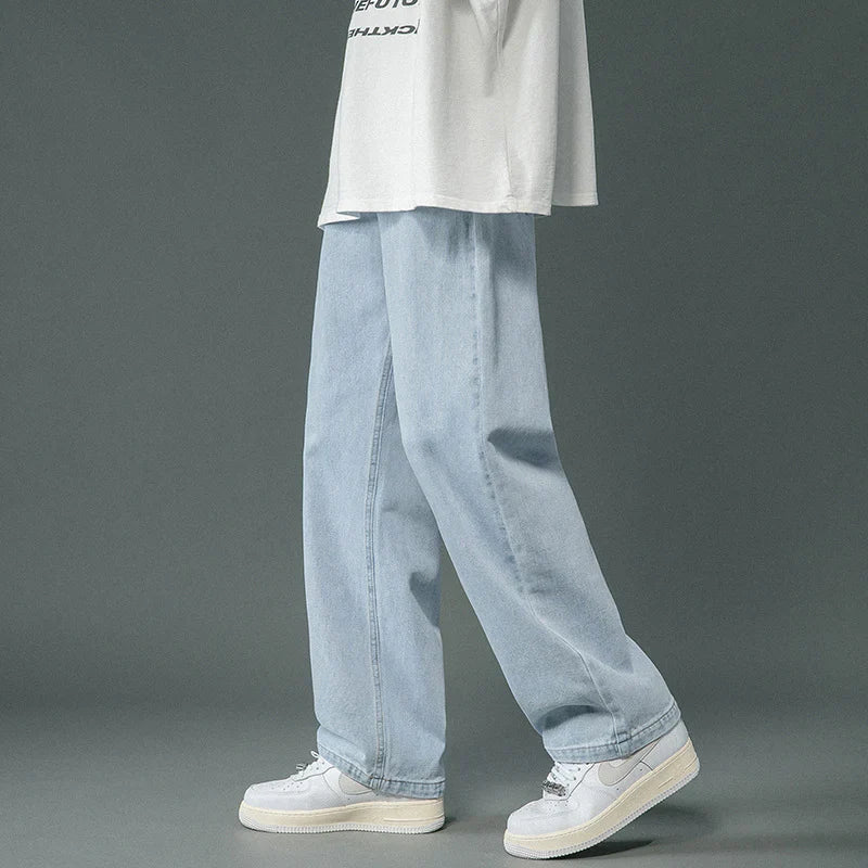 Brett - retro denim baggy hosen