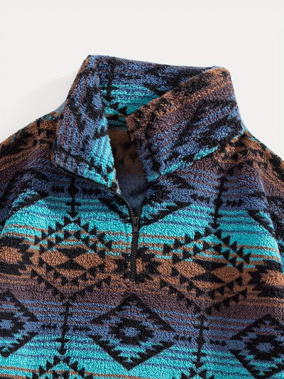 Marco – stylischer geometrischer pullover für herren