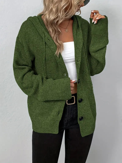 Sarah – stylischer cardigan mit knopfleiste