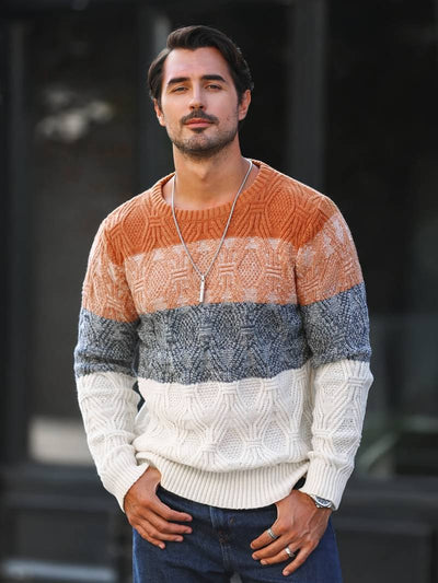 Phillip – lässiger farbblockpullover