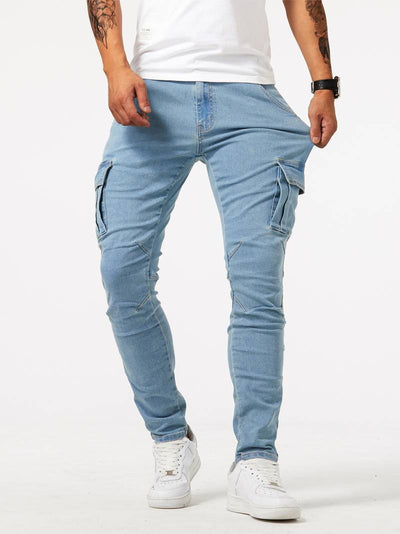 Dean – slim-fit-cargos für herren