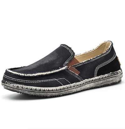 JERONIMO - Loafers für Männer mit gewaschenem Jeans-Design