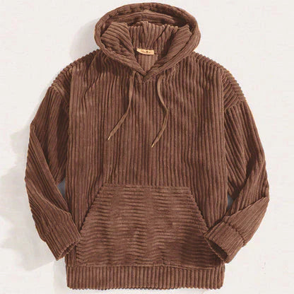 Kapuzenpullover aus geripptem cord - zereno