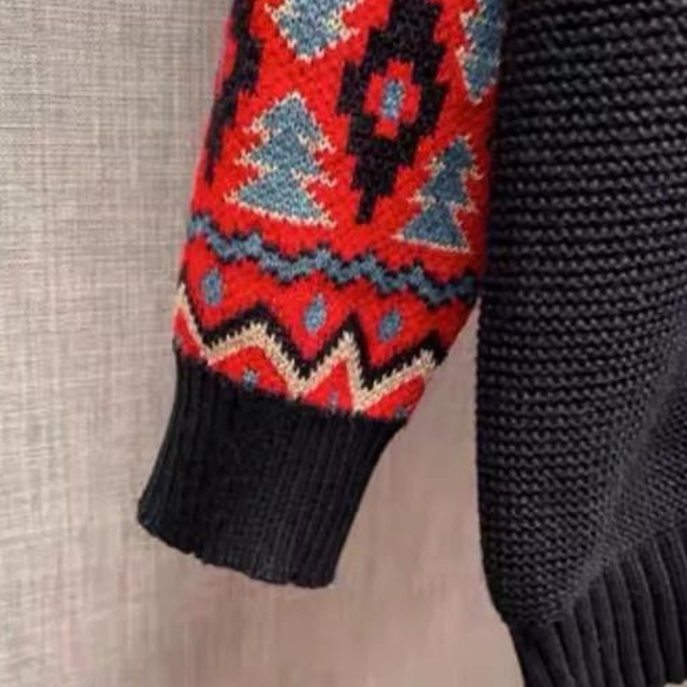 Cosmin – moderner herrenpullover mit tribal-design