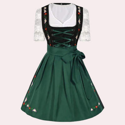 Andrina - Oktoberfest-Kleid für Frauen mit Spitzenärmeln