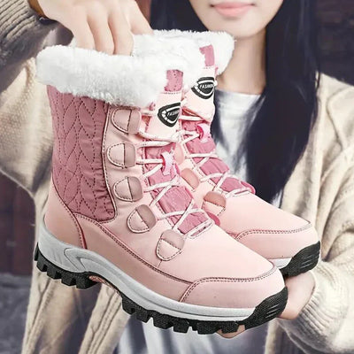 Arika - mit kunstfell gefütterte schneestiefel für frauen