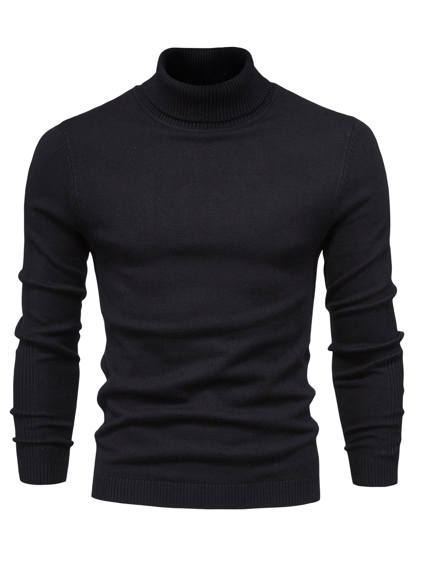 Eleganter rollkragenpullover aus merinowolle für herren