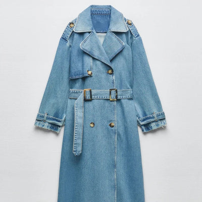 Emmanuelle - Denim-Trenchcoat