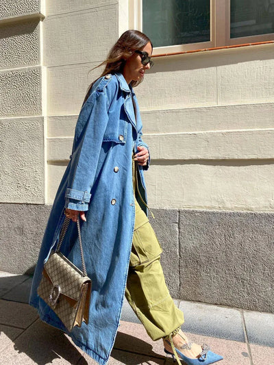 Emmanuelle - Denim-Trenchcoat