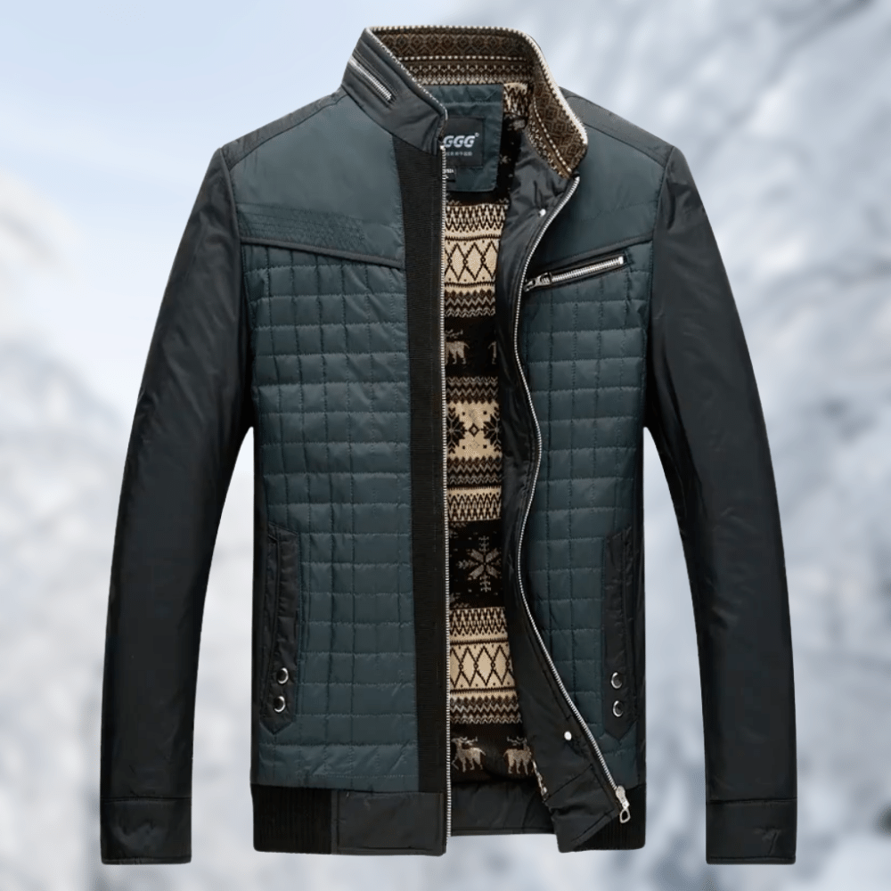 OSCAR - Die kuschelig warme Jacke mit elegantem Innen-Print