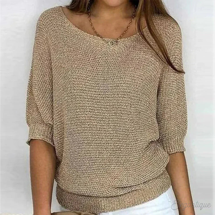 Erin pullover - stylischer Kreuzstrickpullover für damen