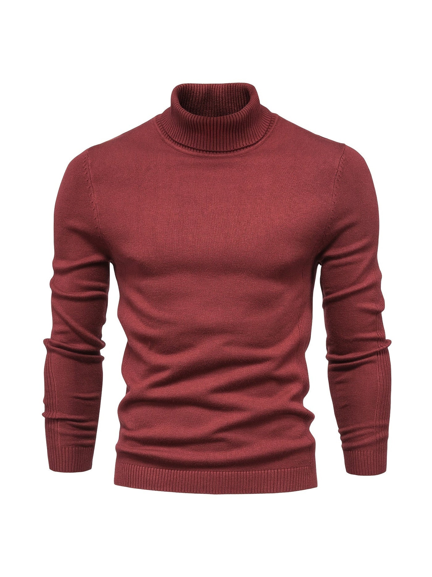 Eleganter rollkragenpullover aus merinowolle für herren